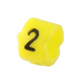 150 pcs : STD09Y-2 - WIRE MARKER CLIP-ON YELLOW