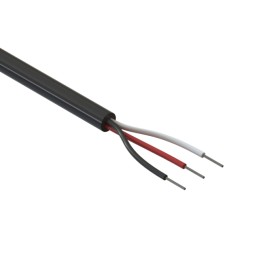 10 pcs : 30-00377 - CABLE 3COND 26AWG BLACK 1M