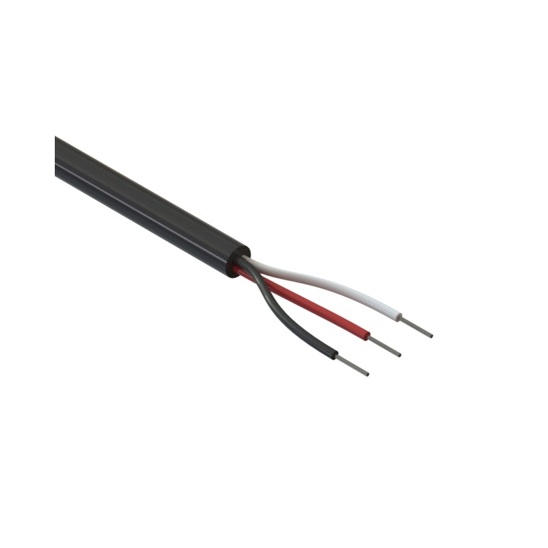 10 pcs : 30-00377 - CABLE 3COND 26AWG BLACK 1M