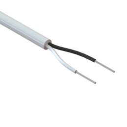 10 pcs : 30-00357 - CABLE 2COND 22AWG WHITE 1M