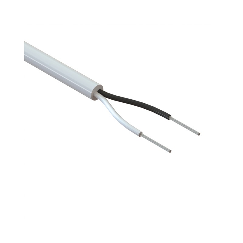 10 pcs : 30-00357 - CABLE 2COND 22AWG WHITE 1M