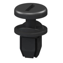 10 pcs : QTPF-1BK - RIVET PUSH 0.482' ACETAL BLACK