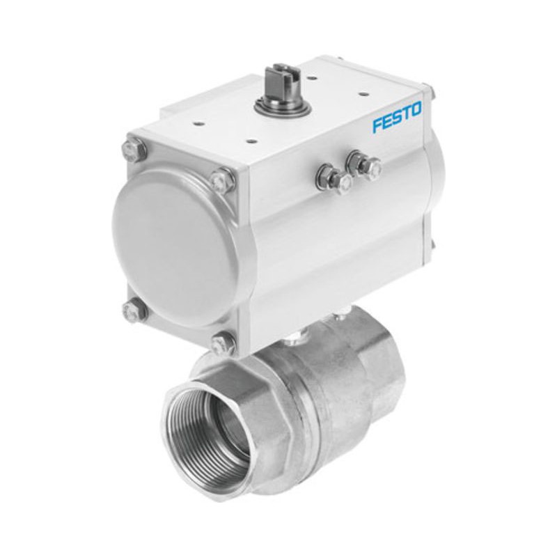 1 pcs - Festo Ball type Pneumatic Actuated Valve 1-1/4in, 25 bar