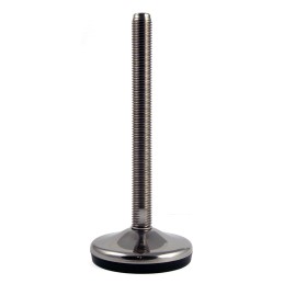 1 pcs - RS PRO M10 40mm Dia. Rubber Adjustable Foot, 300kg Static Load Capacity 10° Tilt Angle