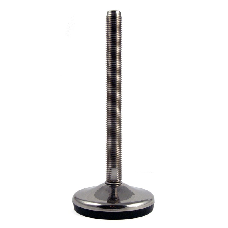 1 pcs - RS PRO M10 40mm Dia. Rubber Adjustable Foot, 300kg Static Load Capacity 10° Tilt Angle