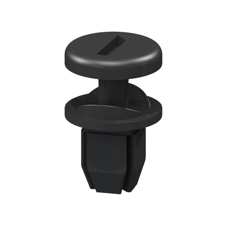 10 pcs : QTPF-2BK - RIVET PUSH 0.540' ACETAL BLACK