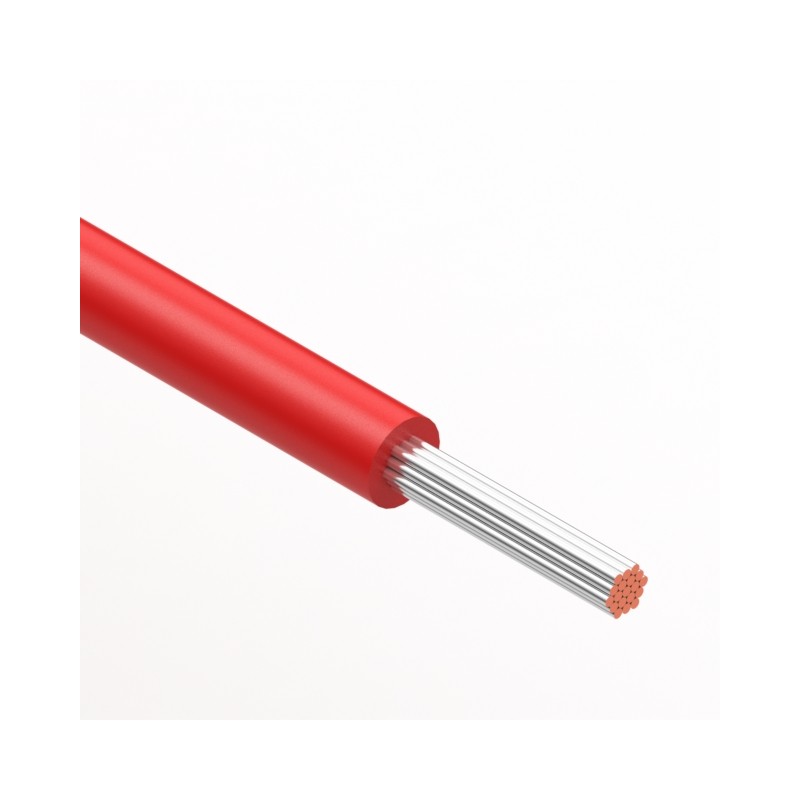 10 pcs : 30-02551 - HOOK-UP STRND 20AWG RED 3.28'