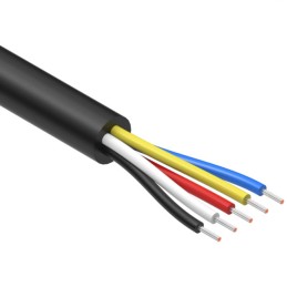 10 pcs : 30-01283 - CABLE 5COND 26AWG BLACK 1M