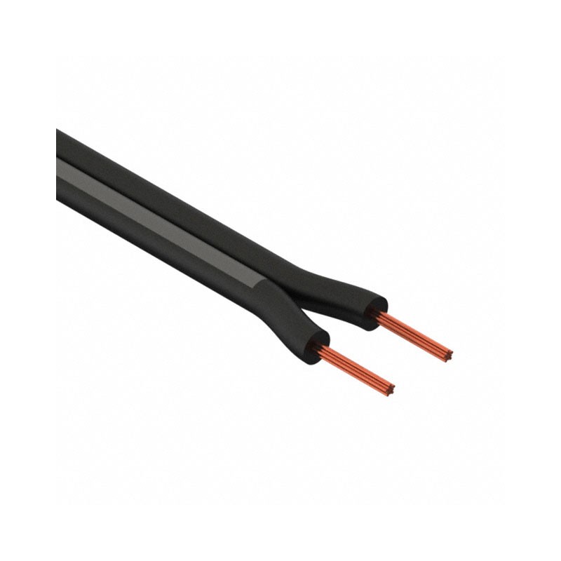 10 pcs : 30-00008 - CABLE 2COND 22AWG BLACK 1M