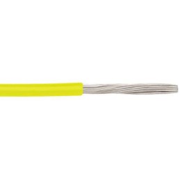 1 Reel of 30 M - Alpha Wire EcoWire Series Yellow 0.08 mm² Hook Up Wire, 28 AWG, 7/0.12 mm, 30m, MPPE Insulation