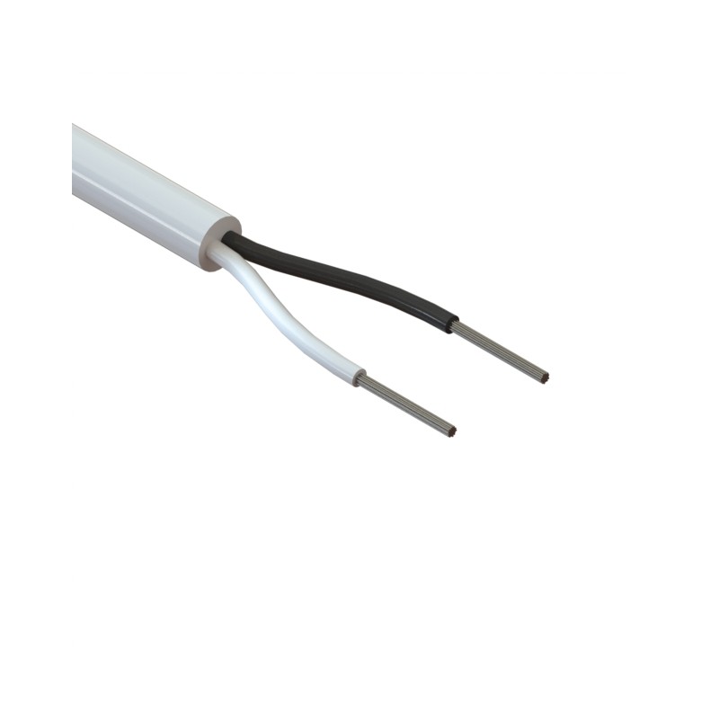 10 pcs : 30-00354 - CABLE 2COND 20AWG WHITE 1M