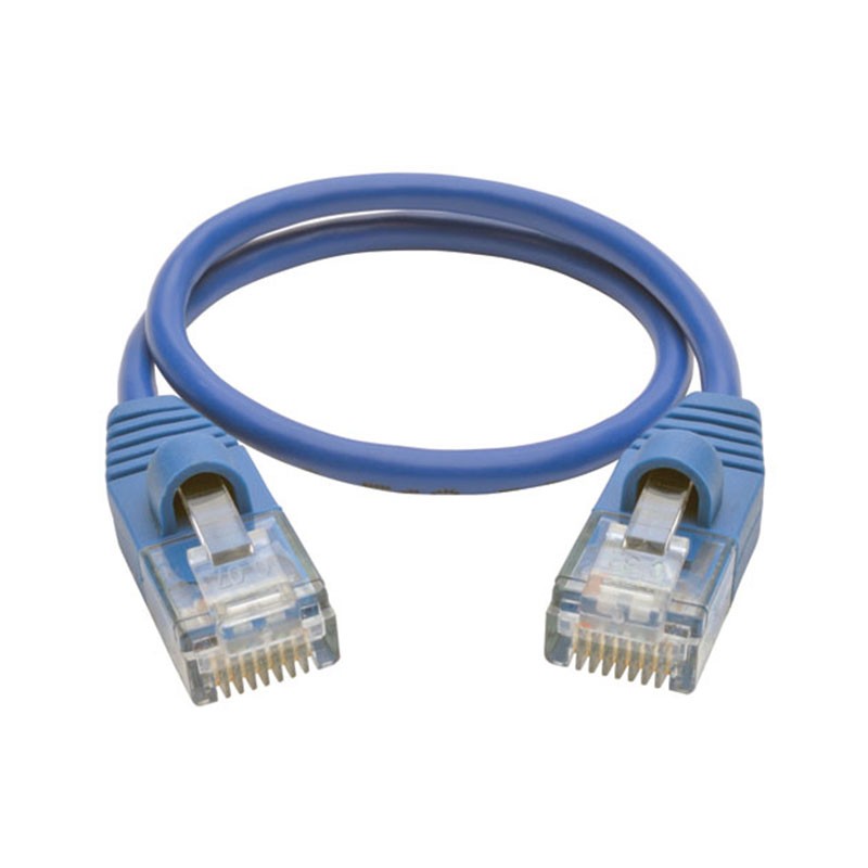 10 pcs : N001-S01-BL - CABLE MOD 8P8C PLUG TO PLUG 1'