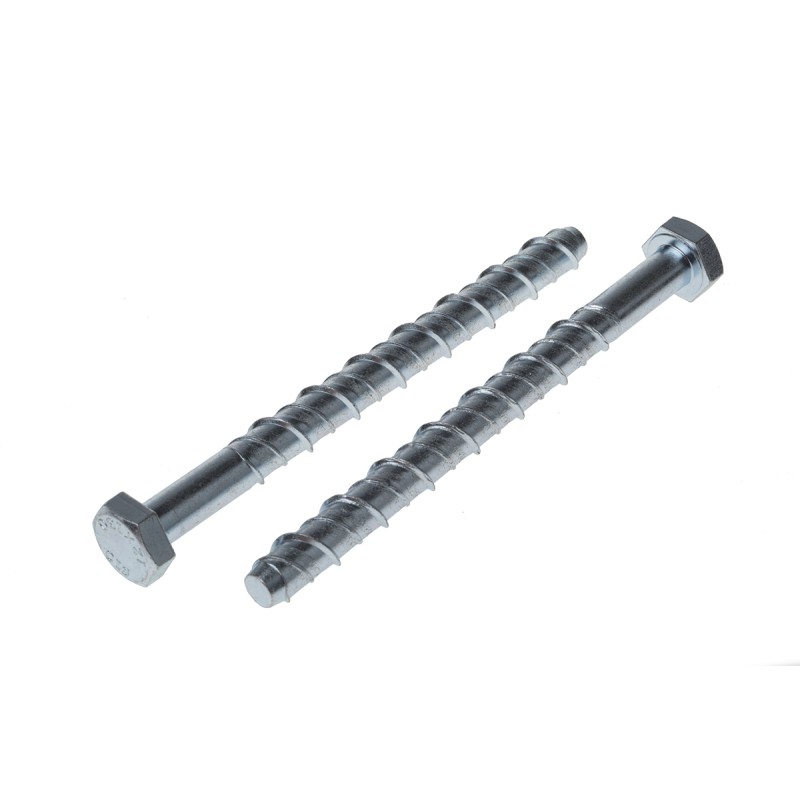 5 pcs - RS PRO Zinc Plated Steel Ankerbolt 12mm x 130mm, 10mm Fixing Hole