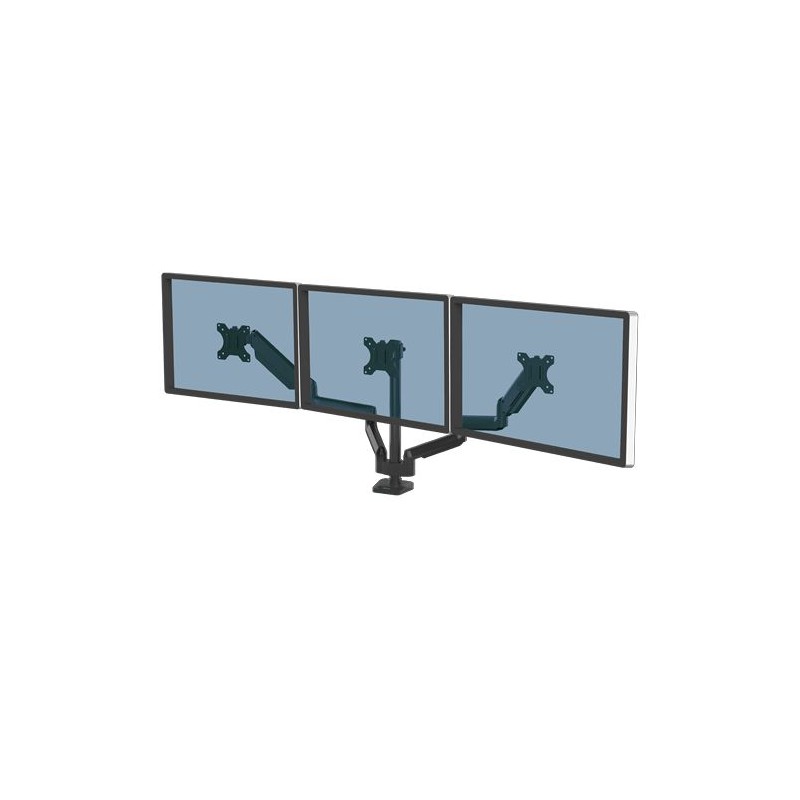 1 pcs - Fellowes Desk Mounting Monitor Arm for 3 x Screen, 30in Screen Size