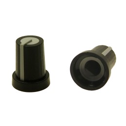 10 pcs : CL170805B - KNOB K85M BLK/GREY ML 6MM D