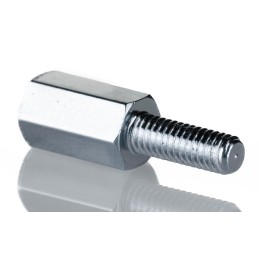 50 pcs - RS PRO Standoff, M4 x M4 Thread, 10mm Body, Steel, Male/Female, 8mm Stud