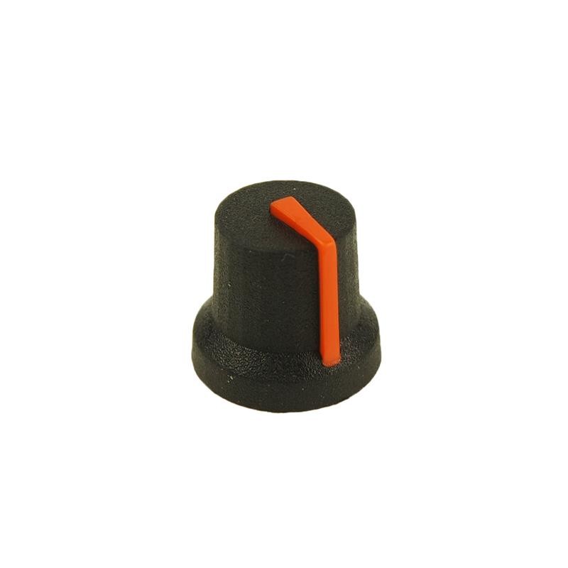 10 pcs : CL170854BR - KNOB K87MBR BLACK 6MM D ORANGE