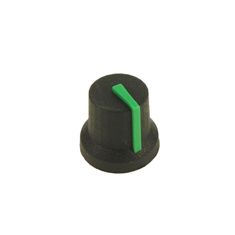 10 pcs : CL170852BR - KNOB K87MBR BLACK 6MM D GREEN