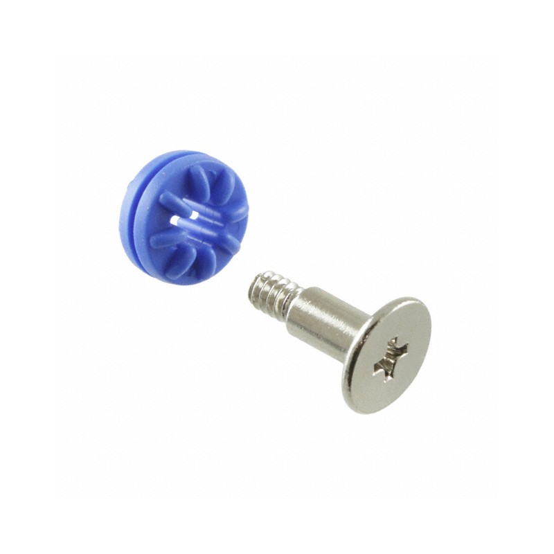10 pcs : 776 - SCREW GROMMET 6-32 RUBBER BLUE