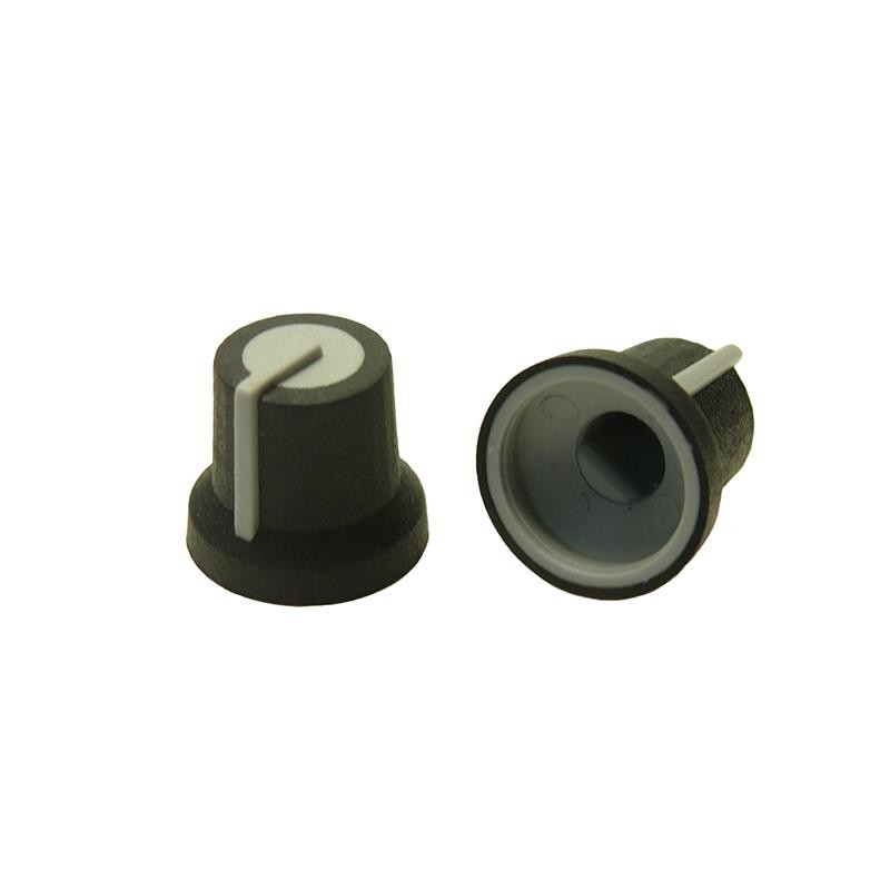 10 pcs : CL170825FR - KNOB K87MAR BLK 6MM USA D GREY