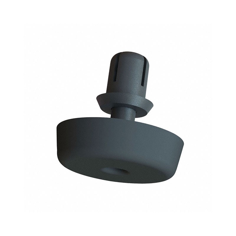 10 pcs : FSR-5 - FOOT CYLINDRICAL 0.5' DIA BLACK