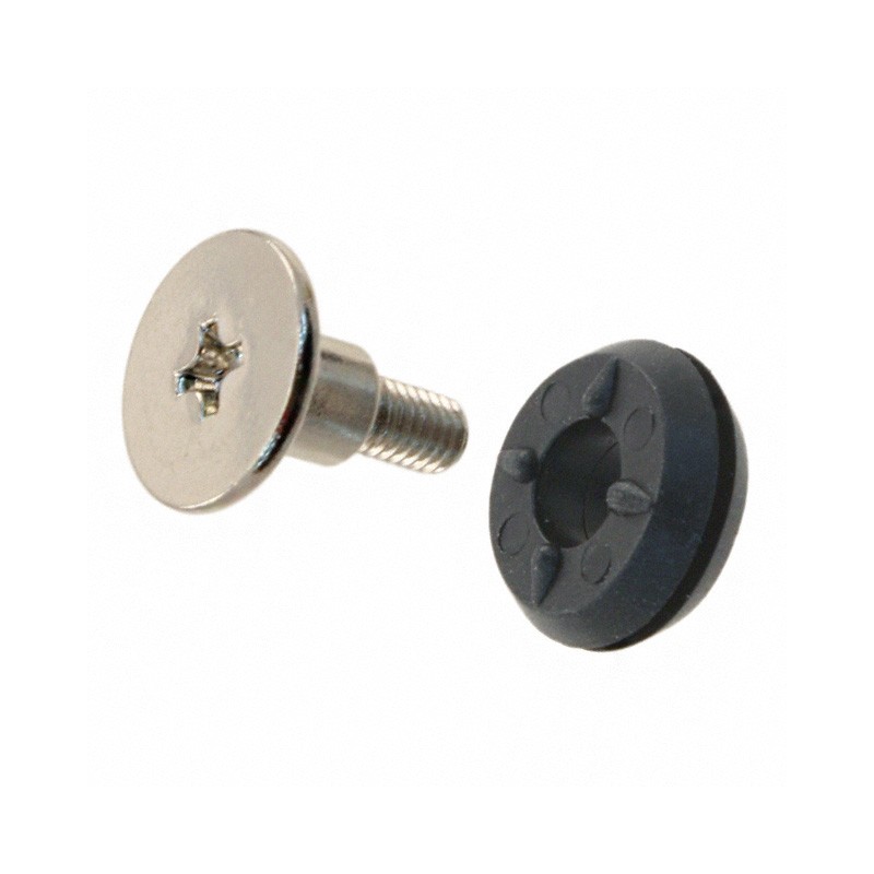 10 pcs : 771 - SCREW GROMMET M3 RUBBER BLACK