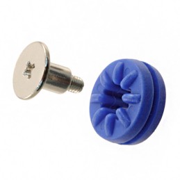 10 pcs : 774 - SCREW GROMMET M3 RUBBER BLUE