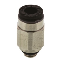 1 Pack of 5 - Legris LF3000 Series Straight Threaded Adaptor, M5 Male to Push In 4 mm, Threaded-to-Tube Connection Style