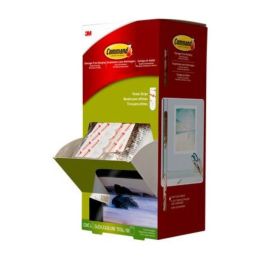 10 pcs : 17024CABPK - COMMAND POSTER STRIPS TRIAL