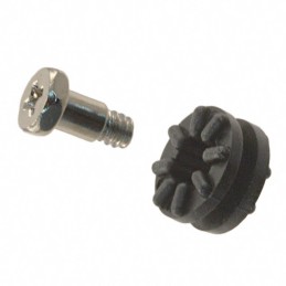 10 pcs : 765 - SCREW GROMMET 6-32 RUBBER BLACK
