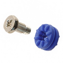 10 pcs : 766 - SCREW GROMMET 6-32 RUBBER BLUE