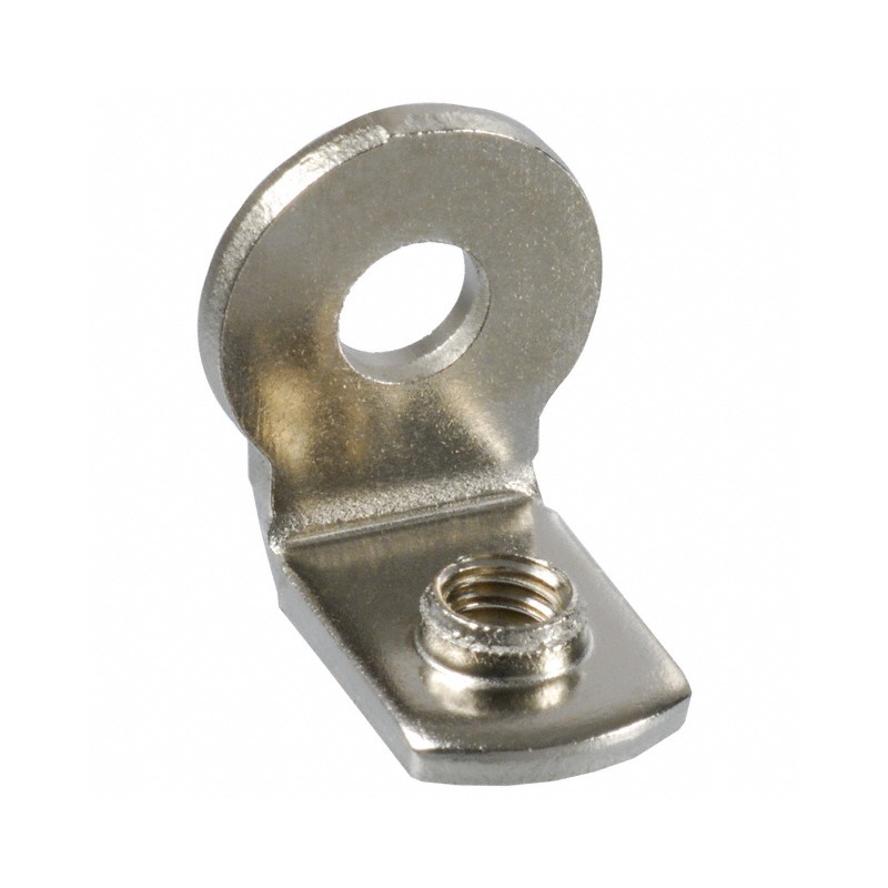 10 pcs : 4332 - MOUNT BRACKET SHORT L 6-32 BRASS