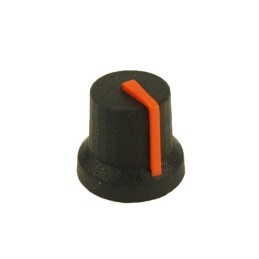 10 pcs : CL170843CR - KNOB K87MBR BLK 6MM SPL ORANGE