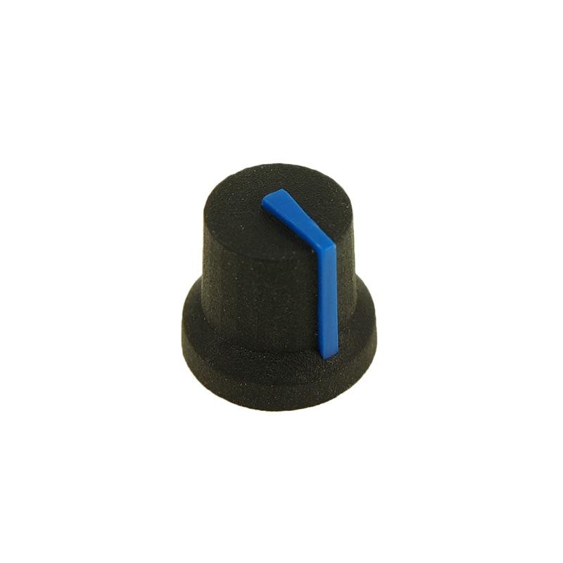 10 pcs : CL170846CR - KNOB K87MBR BLACK 6MM SPL BLUE
