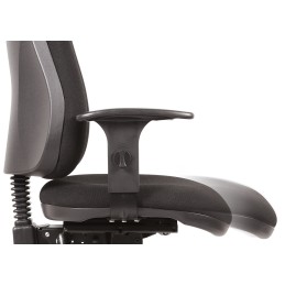 1 pcs - RS PRO Black Fabric Typist Chair
