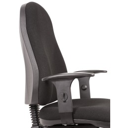 1 pcs - RS PRO Black Fabric Typist Chair