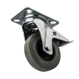 1 pcs - RS PRO Braked Swivel Castor Wheel, 70kg Capacity, 100mm Wheel