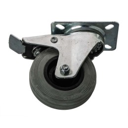 1 pcs - RS PRO Braked Swivel Castor Wheel, 70kg Capacity, 100mm Wheel