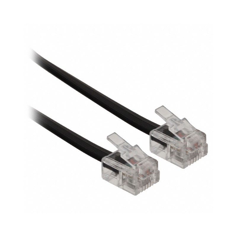 10 pcs : 512-26-6400-BL-0007F - CABLE MOD 6P4C PLUG TO PLUG 7'