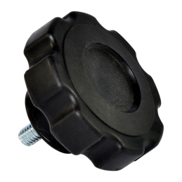 10 pcs : KN5C0750F2---21 - CLAMPING FLUTED KNOB 1.375 IN DI