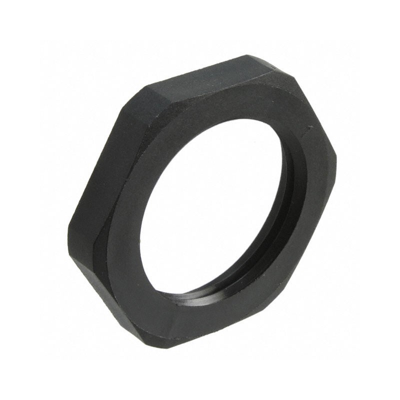 10 pcs : CGLN-NPT-1-BK - LOCK NUT 1.653' NYLON NPT-1