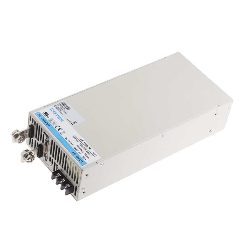 1 pcs - COTEK Switching Power Supply, AE-1500-30, 30V dc, 50A, 1.5kW, 1 Output, 127 - 370 V dc, 90 - 264 V ac