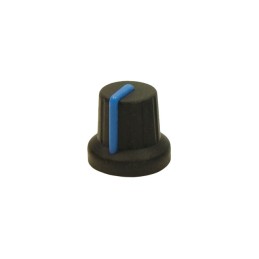 10 pcs : FC72603S - KNOB K86R BLACK/BLUE 6MM SPLINE