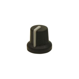 10 pcs : FC72606S - KNOB K86R BLACK/GREY 6MM SPLINE