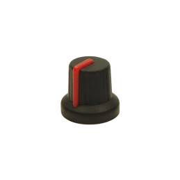 10 pcs : FC72602S - KNOB K86R BLACK/RED 6MM SPLINE