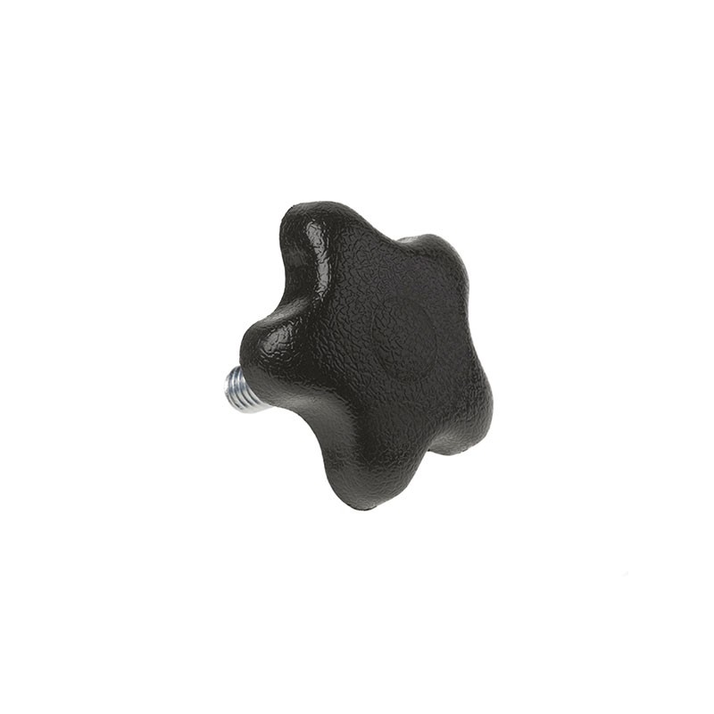 10 pcs : 2980-P - KNOB 5 ARM 3/8'-16 PLASTIC