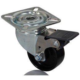 1 pcs - Tente Braked Swivel Castor Wheel, 40kg Capacity, 50mm Wheel