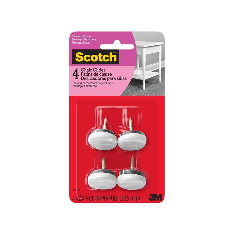 10 pcs : SP635-NA - SCOTCH GLIDES SP635-NA, NAIL-IN