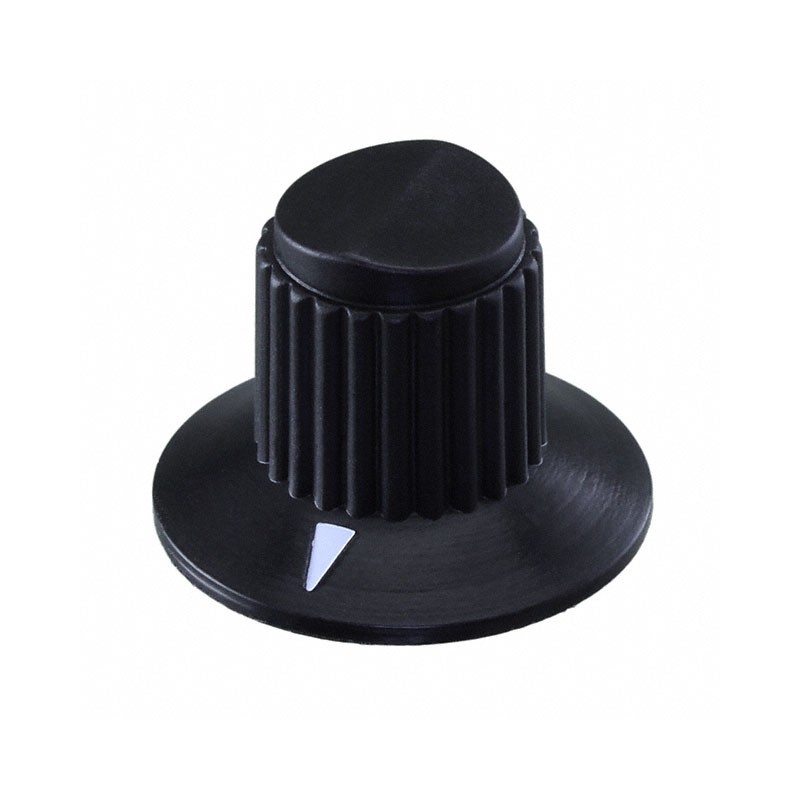 10 pcs : 11K5015-KCNB - KNOB PLASTIC 1/4' DIA BLACK