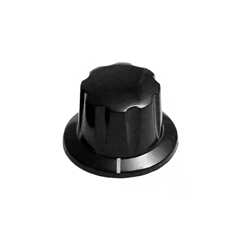 10 pcs : 1910EY - KNOB FLUTED W/SKIRT 0.200' PLAST